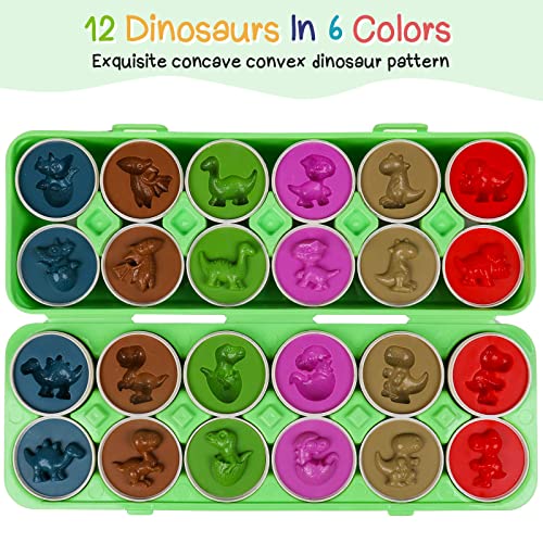 NAODONGLI Dinosaurs EggsEgg Toys for ToddlersMontessori Geometric Egg Puzzle Toy Early Educational Learning Color Sorting Shape Matching Easter Basket Stuffers Gifts for Boys Girls - Image 5