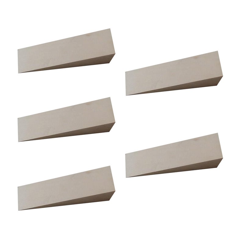 10 PCS Door Stop Sturdy Door Practical Triangular Wedges Heavy Duty Door Wood Household Door Holder for Home Store Use Size S - Image 2