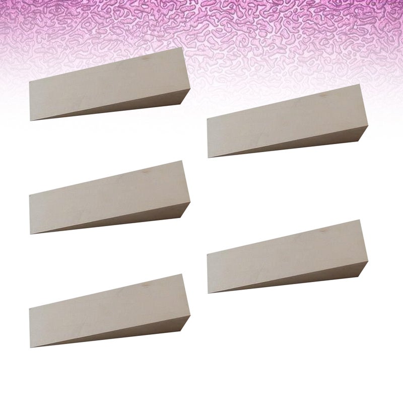 10 PCS Door Stop Sturdy Door Practical Triangular Wedges Heavy Duty Door Wood Household Door Holder for Home Store Use Size S - Image 1