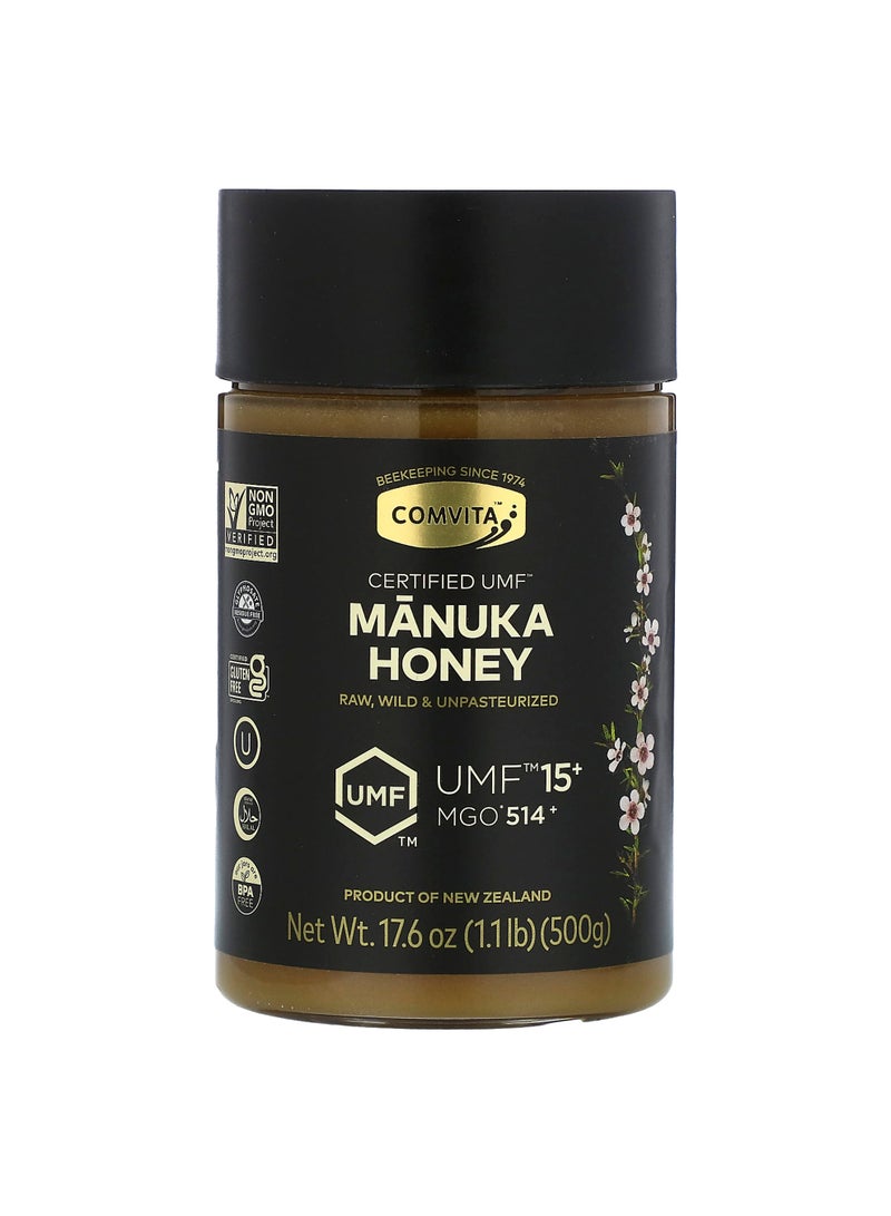 Manuka Honey, UMF 15+, MGO 514+, 17.6 oz (500 g)