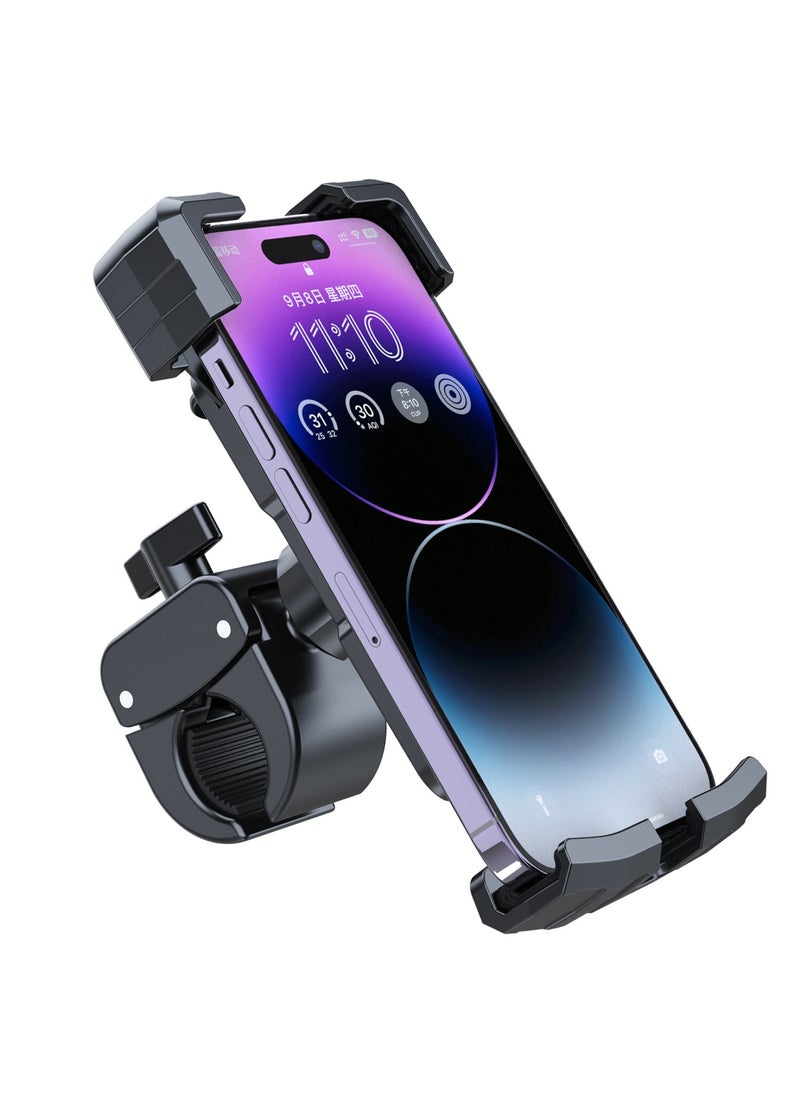 Cuken Bicycle Cell Phone Mount Phone Holder for Bike and Motorcycle Phone Mount Bicycle Cell Phone Mount Cycling Phone Mounts Clamp for Handlebar  - Image 3