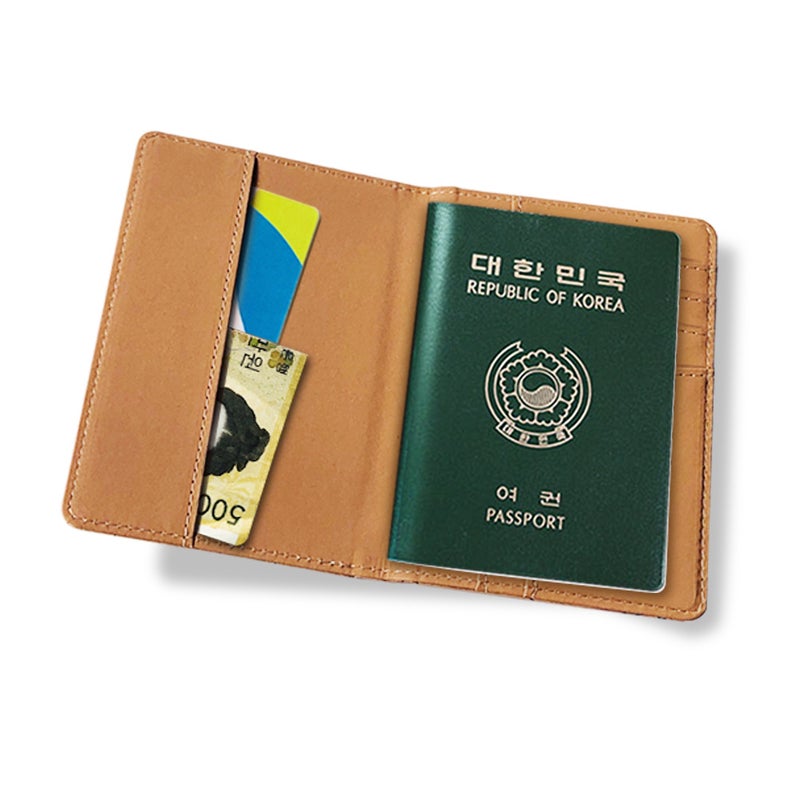 Korean map PU passport bag travel documents passport holder creative online red color passport set card bag - Image 5