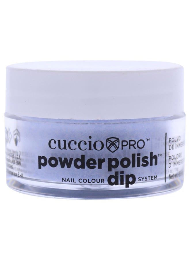 Cuccio Colour Powder Nail Polish - Lacquer For Manicures And Pedicures - Highly Pigmented Powder That Is Finely Milled - Strong, Durable Finish With A Flawless Rich Color - Baby Blue Glitter - 0.5 Oz, - Image 1