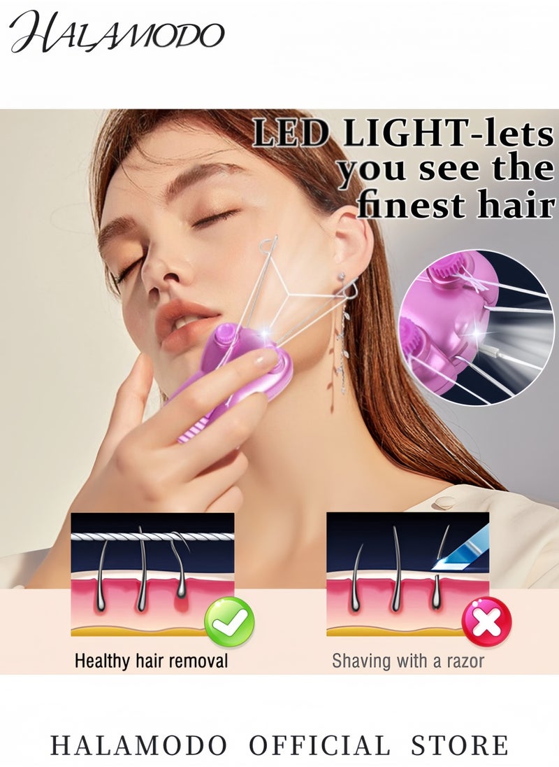 Generic Electric Cotton Thread Hair Remover Facial Hair Removal Device Multi-Function Hair Removal Set Safe Gentle for Full Body Use  - Image 5