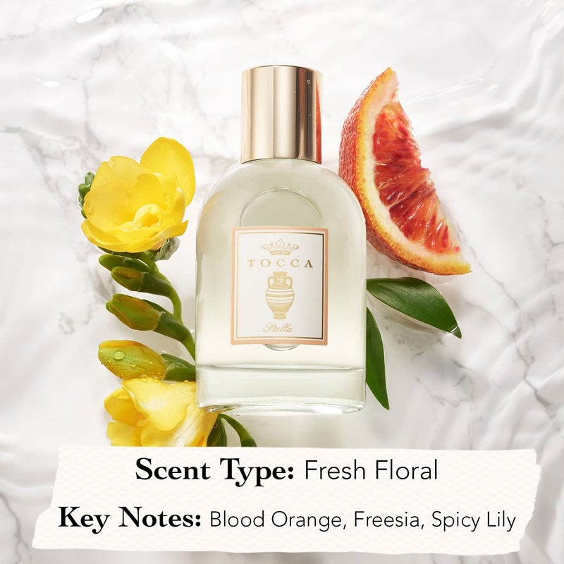 Tocca Stella Scented Dry Body Oil, 3.4 Fl Oz - Olio Sublime Profumato Body Fragrance Featuring Blood Orange, Freesia & Spicy Lily - Image 4