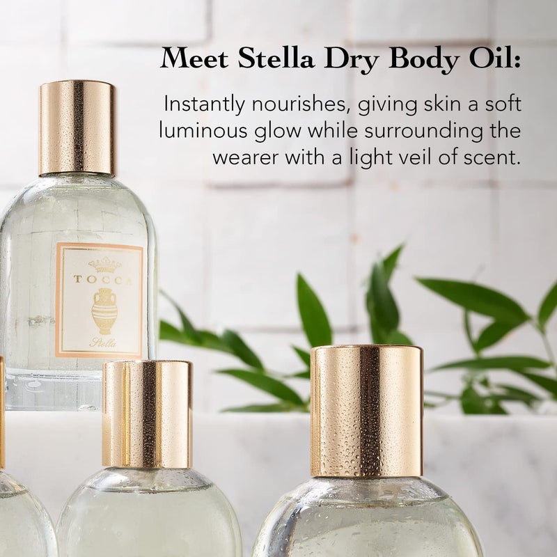 Tocca Stella Scented Dry Body Oil, 3.4 Fl Oz - Olio Sublime Profumato Body Fragrance Featuring Blood Orange, Freesia & Spicy Lily - Image 3