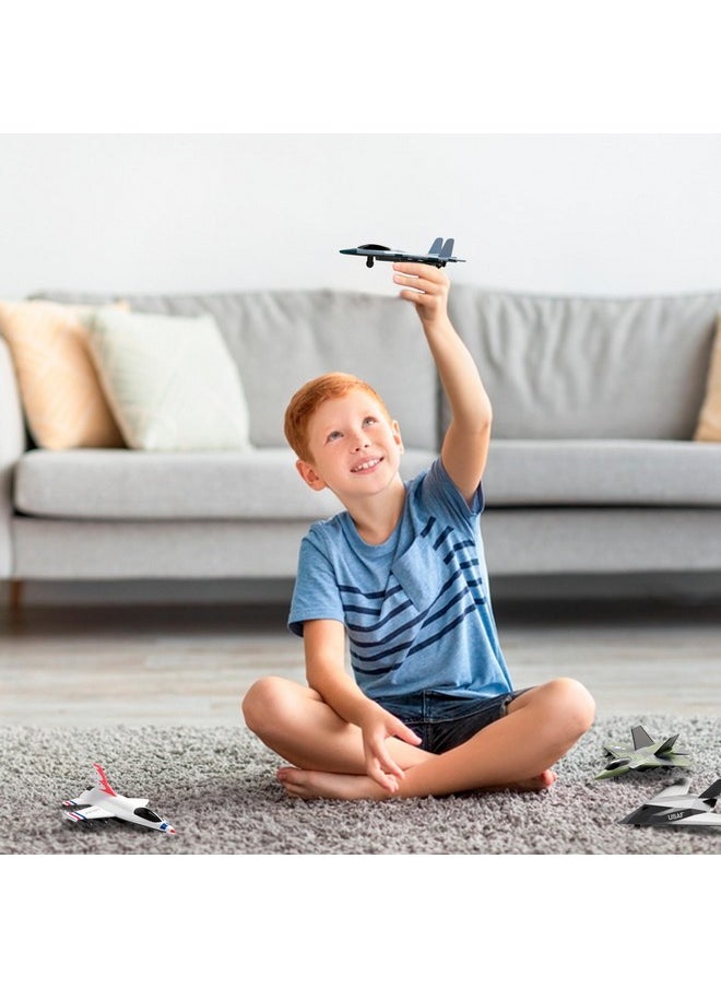 Lollipop - United Sates Air Force 4 Pack Toy Jet Squadron Die Cast Airplanes, Pull Back Military Fighter Jets, Diecast Air Plane Models - Image 1