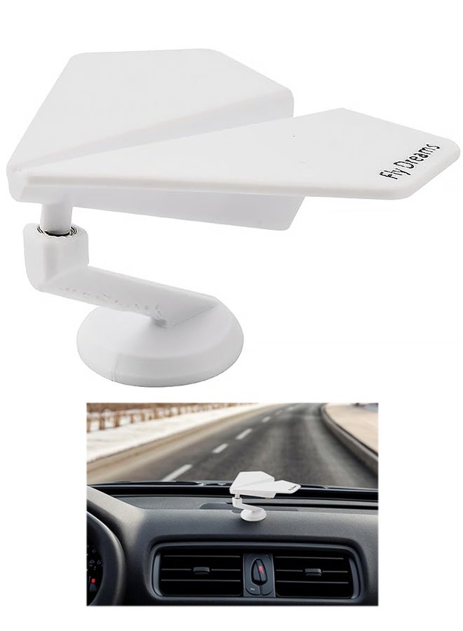 Funny Airplane Car Dashboard Decoration, Swinging Airplane Ornament for Stress Relief, Unique Dashboard Ornament for Car Interior Decoration Accessories (White) - Image 1