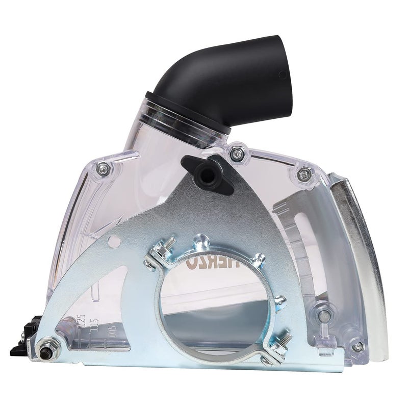 HERZO Dust Extraction Cutting Guard, Cutting Dust Shroud with Diamond Saw Blade for 5 inch Angle Grinder - Image 2