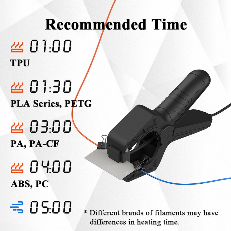 Filament Welder Splicer Connector Suitable for 3D Printer Filament 1.75mm PLA/ABS/PETG/TPU/PA/PC Material Rapid Heating Intelligent Protection Easy To Use - Image 3