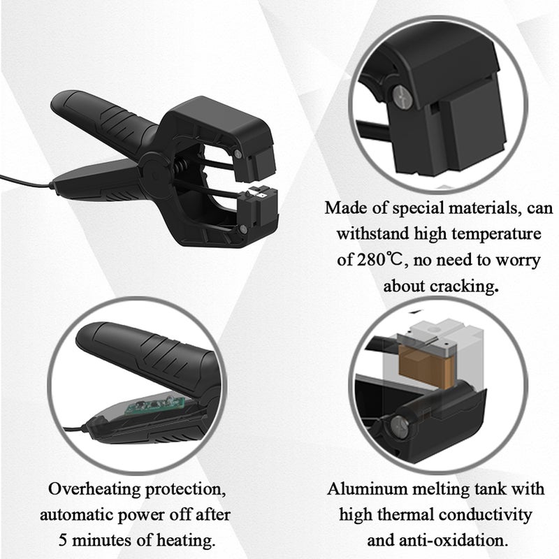 Filament Welder Splicer Connector Suitable for 3D Printer Filament 1.75mm PLA/ABS/PETG/TPU/PA/PC Material Rapid Heating Intelligent Protection Easy To Use - Image 4