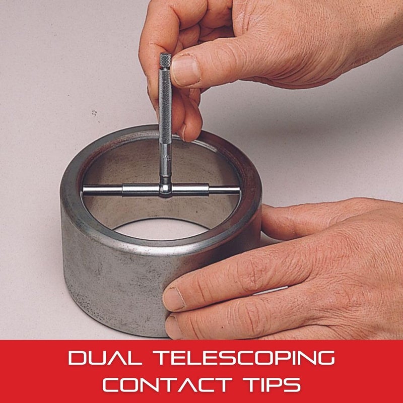 Starrett Telescoping Gage, Self-Centering with Two Arms - Ideal for Determining True Size of Holes, Slots and Recesses - 1-1/4" - 2-1/8" Range, 2-3/8" Handle Length - 579D - Image 5