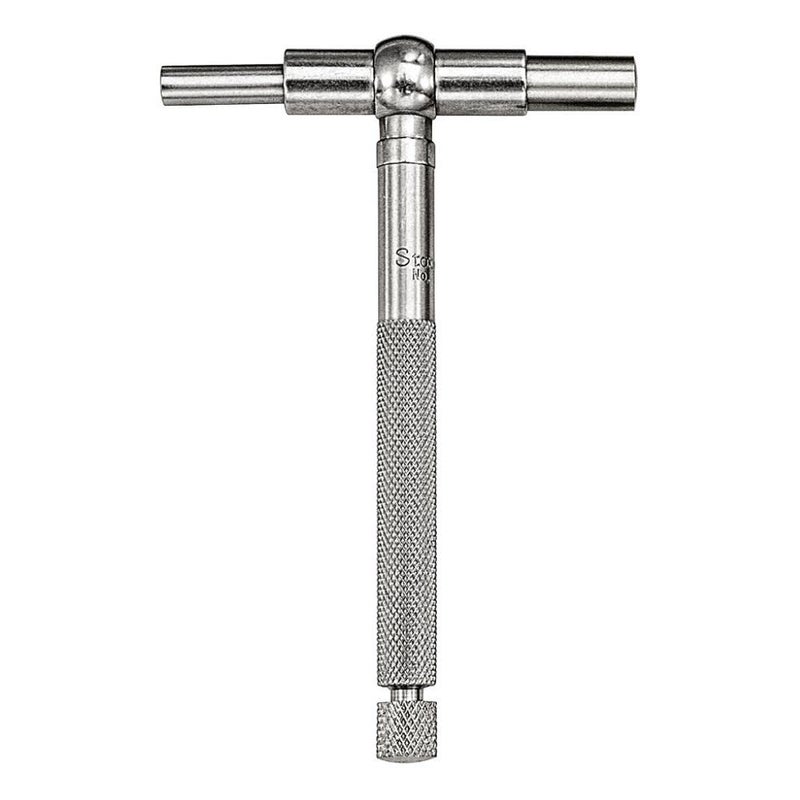 Starrett Telescoping Gage, Self-Centering with Two Arms - Ideal for Determining True Size of Holes, Slots and Recesses - 1-1/4" - 2-1/8" Range, 2-3/8" Handle Length - 579D - Image 1