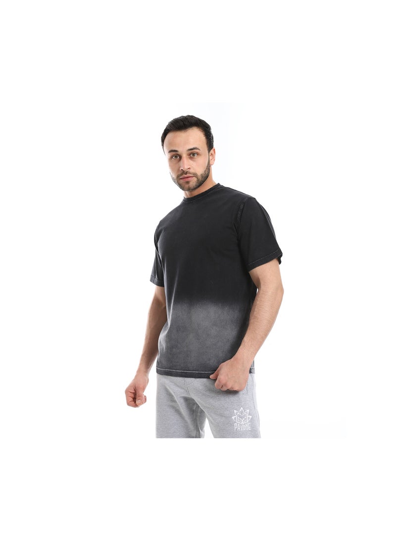 تي شيرت للرجال اسود و رمادي