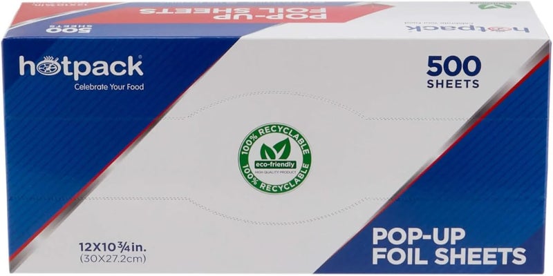 Hotpack Aluminum Pop Up Foil Sheets 30x27.2cm, 500 Sheets - Image 5