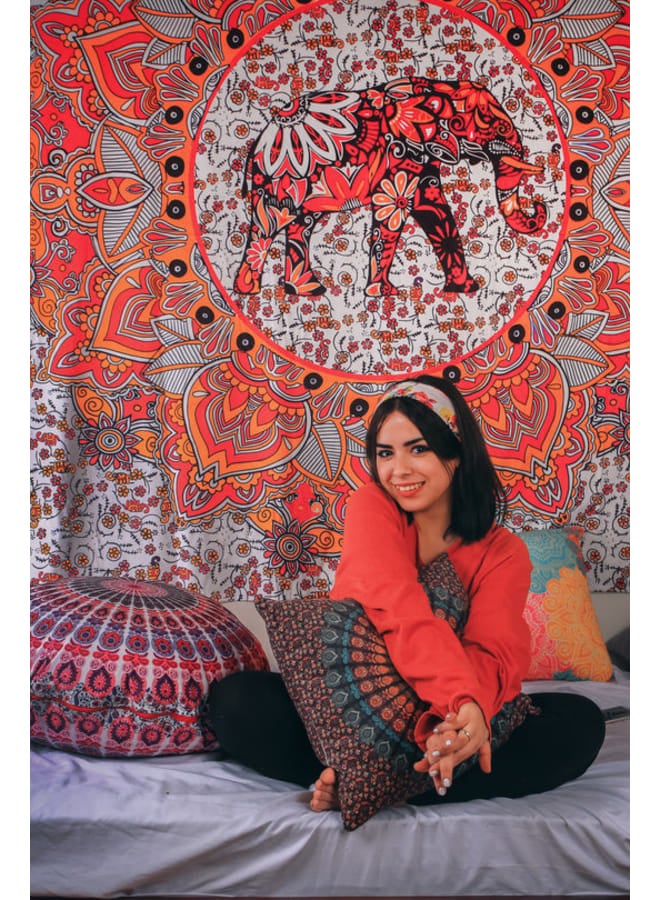 Hendi Mandala Bohemian Mandala Printed Wall Tapestry – Colorful Hippie Art Décor – Lightweight Polyester –  Bedroom, Living Room, Dorm Decoration - Image 2