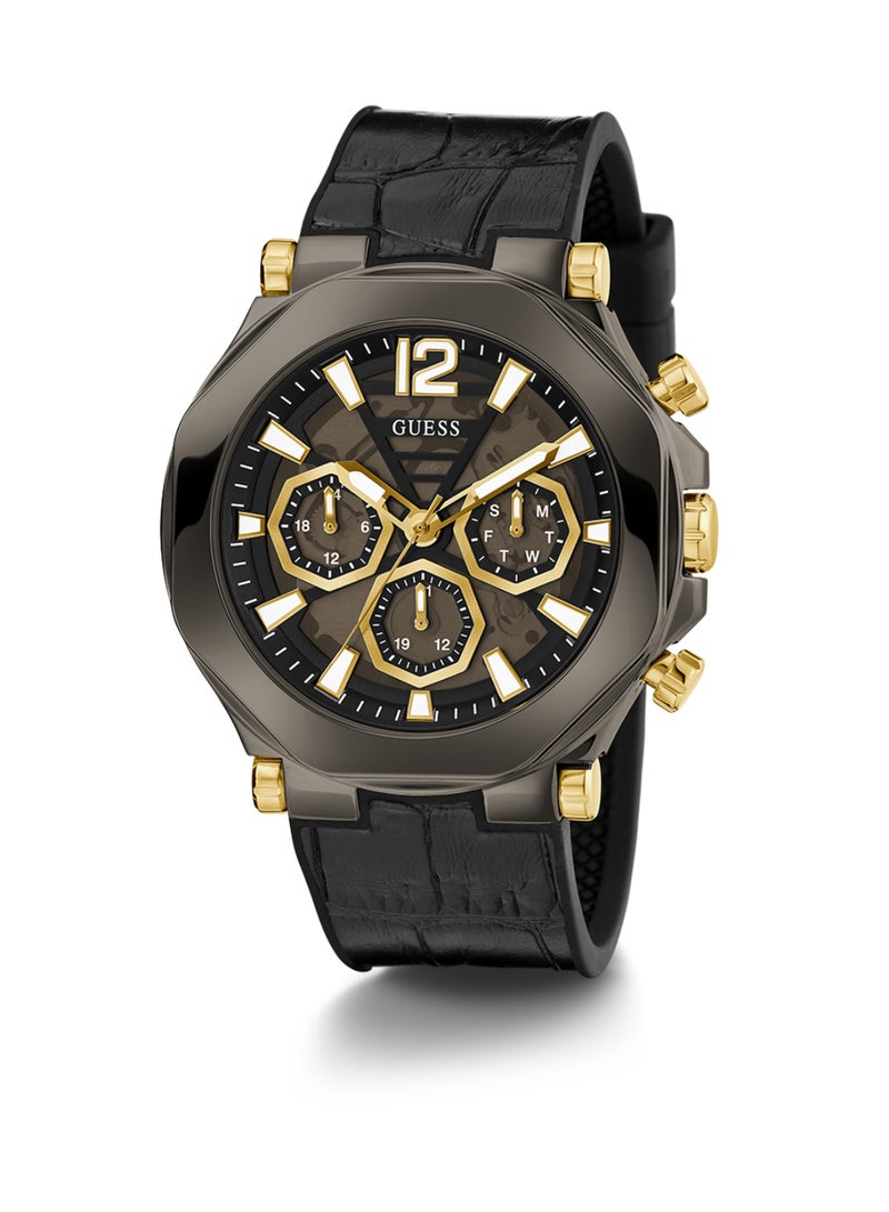 GUESS Mens Black Gunmetal Multi-function Watch - GW0492G1 - Image 3