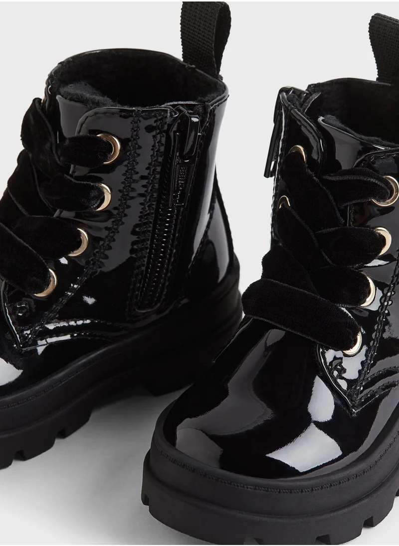 اتش اند ام Infant Warm-Lined Lace Up Boots