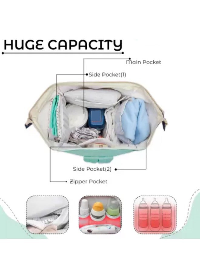 Stylish Maternity Multi-Functional Diaper Bag - Spacious, Waterproof, and Durable for Travel and Everyday Use (20*18*40 cm) - Image 3