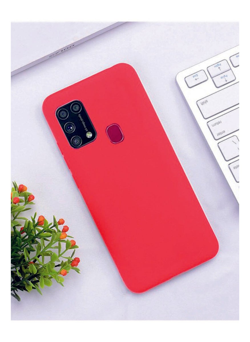Eonaks - Samsung Galaxy M31 Case Camera Protected Silicone Rubber Back Cover - Image 1