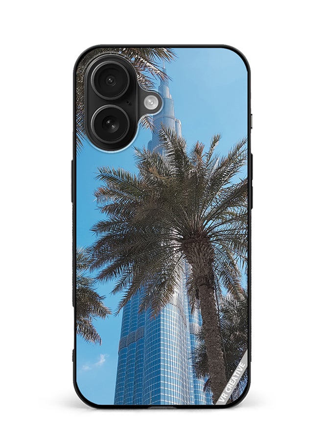 VR CREATIVE Protective Case Cover For Apple iPhone 16 Plus Royal Burj Khalifa Design Multicolour