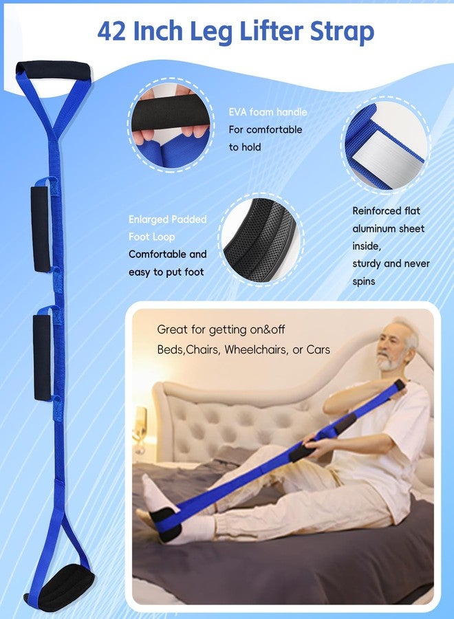 Yitobecka 6-Piece Hip Kit, Hip Replacement Kit After Surgery Recovery, Hip Kit for Total Hip Replacement Prime for Seniors with Grabber Tool,Leg Lifter,Sock Aid,Sock Remover,Shoehorn&Dressing Stick,Bath Loofah - Image 3