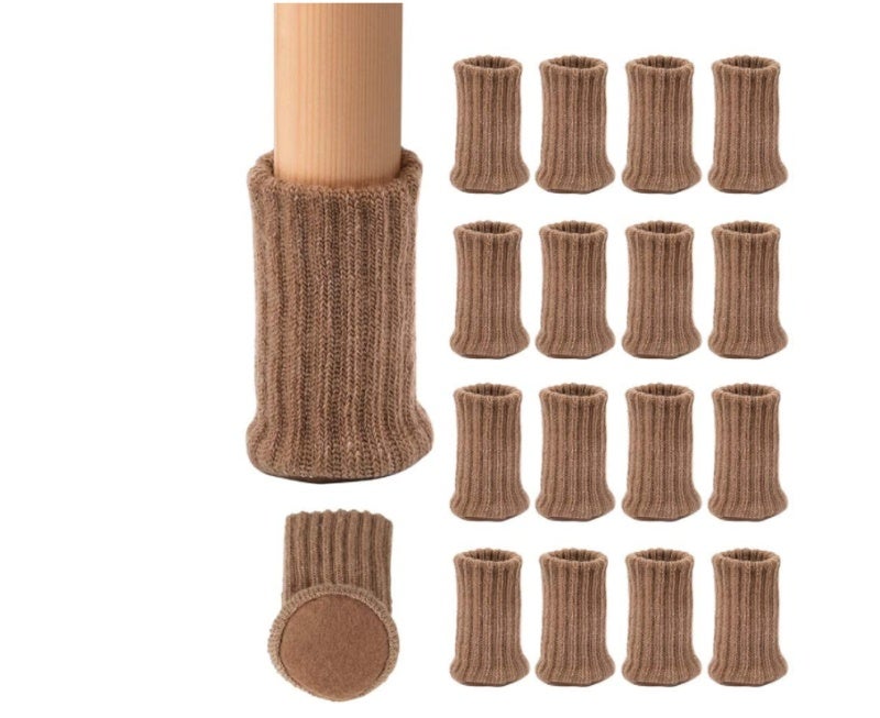 Light Brown High Elastic Chair Leg Socks (16 PCS) - Image 1