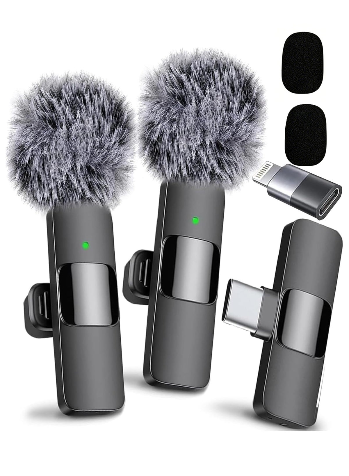 لوكسا LuckSa Wireless Lavalier Microphone wireless 75mAh