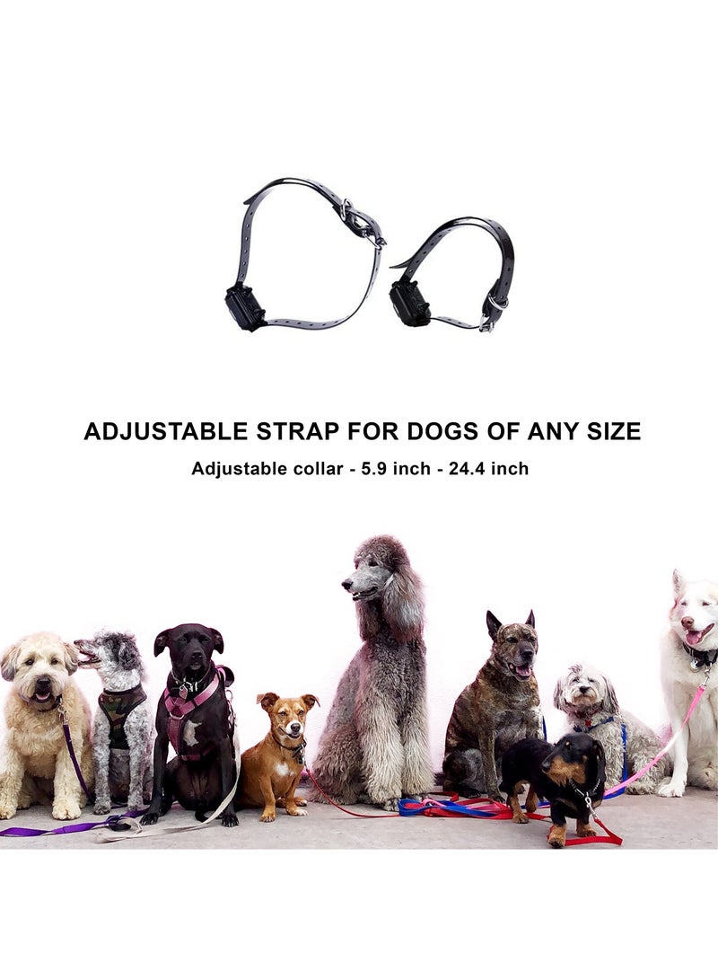 SYOSI Dog Training Collar with Wireless Remote USB Rechargeable Collar Waterproof Home Dog Training Device Vibrating Dog Collar with Remote Control Vibration/Beep Mode Dog Barking Collar 500 Yards Range - Image 5