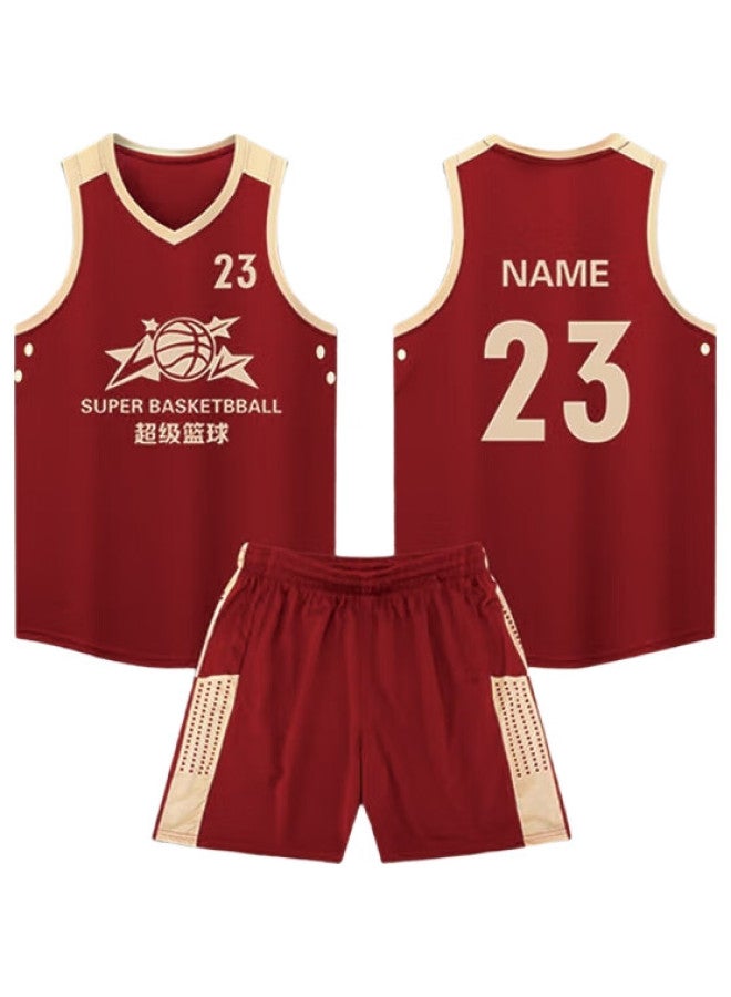 LIEYAO (Lieyao) Basketball Uniform Set Competition Training Team Uniform Sports Breathable Custom Number Printing Ly1928 Light Blue 2Xl - Image 1