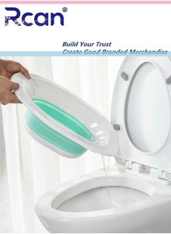 Rcan Sitz Bath for Toilet Seat Hemorrhoids Foldable Postpartum Care Basin Sits Bath Kit for Women Great for Maternity Postpartum Care Designed for Perineum Soaking Fits Universal Toilet  - Image 5
