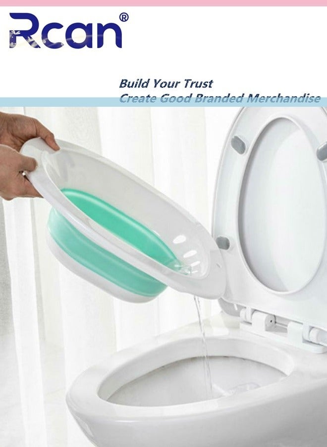 Rcan Sitz Bath for Toilet Seat Hemorrhoids Foldable Postpartum Care Basin Sits Bath Kit for Women Great for Maternity Postpartum Care Designed for Perineum Soaking Fits Universal Toilet - Image 5