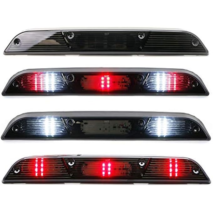 iJDMTOY Smoked Lens RaptorStyle 3Dot Led High Mount Third Brake Light Kit Compatible With Ford 20152020 F150 2017Up F250 F350 2019Up Ranger 2022Up Maverick Excluding Raptor - Image 4