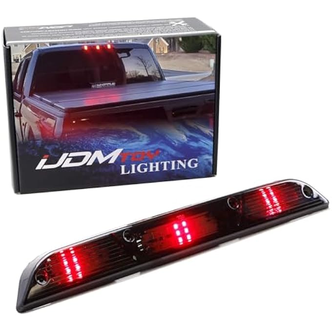iJDMTOY Smoked Lens RaptorStyle 3Dot Led High Mount Third Brake Light Kit Compatible With Ford 20152020 F150 2017Up F250 F350 2019Up Ranger 2022Up Maverick Excluding Raptor - Image 2
