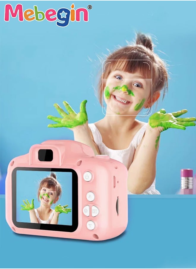 MEBEGIN Kids Toy Camera, 1080P HD Toddler Digital Video Camera with 32G SD Card and Lanyard, Portable HD 13 Million Pixels Selfie Camera with Timing Shooting Function, Ideal Gift for Kids  - Image 2