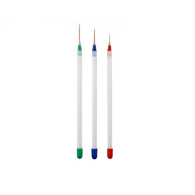 minkissy 3Pcs Nail Art Pens Liner Brushes Pull Line Pen Women Girls Nail Art Tool for Thin Long Lines Tiny Details Fine Drawing Delicate Coloring - Image 1