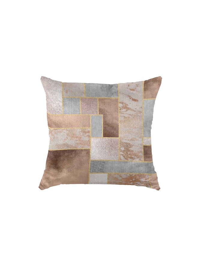 RIZARIES SuperSoft Copper Foil Geo Throw Pillow 
