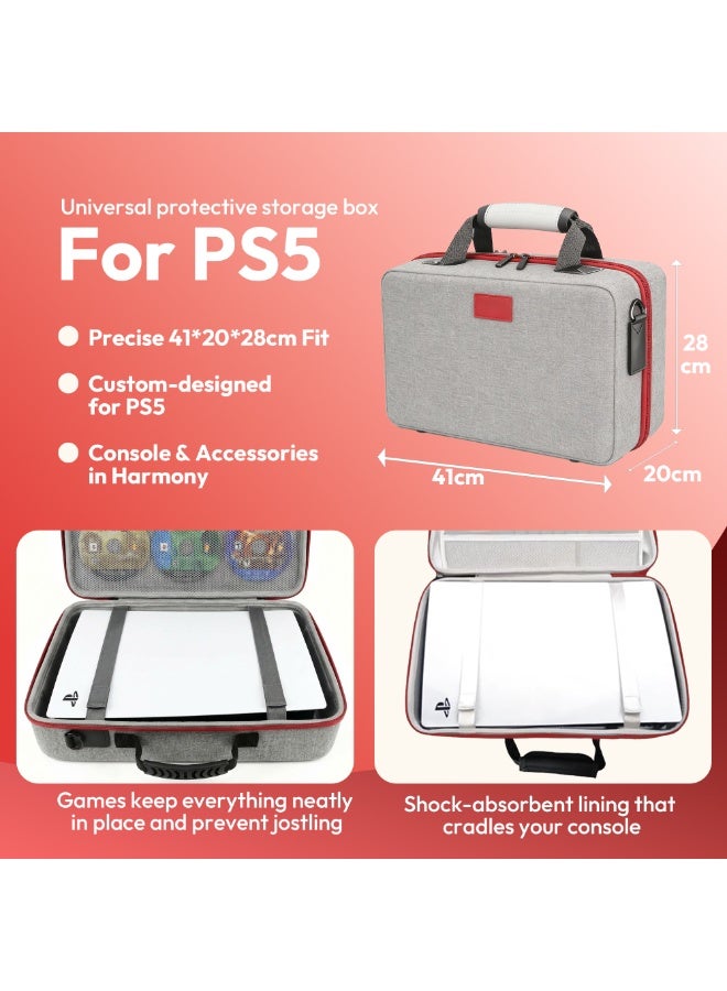 Arabayt PS5 Accessories Storage Backpack Waterproof Shockproof Travel Bag Game Controller Console Case for Outdoor Daily Use - Image 2