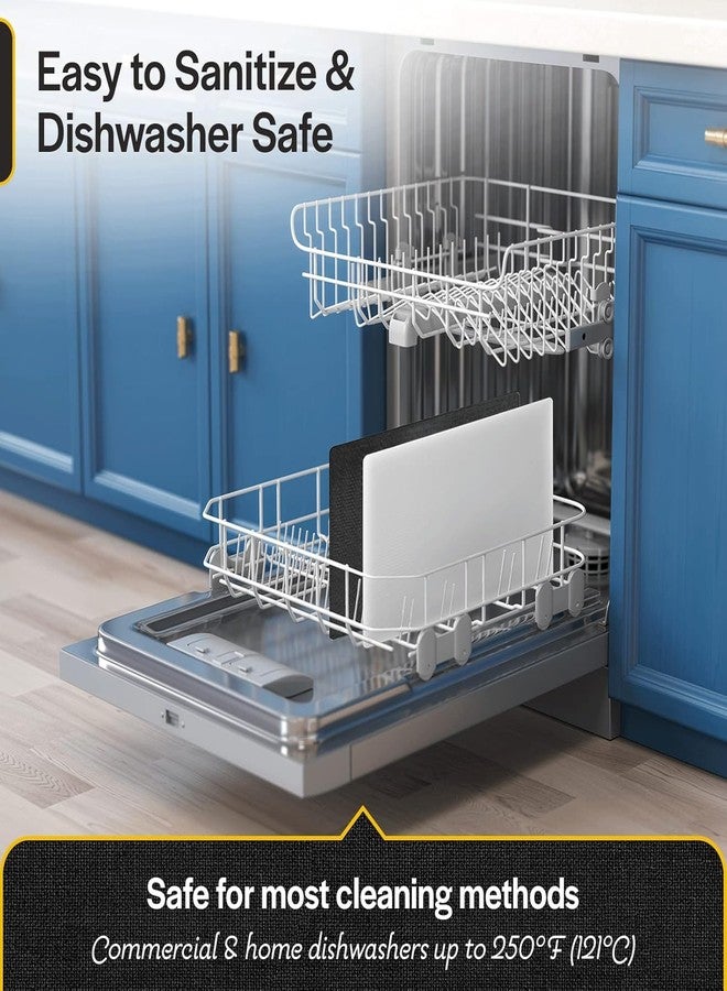 ثيرتين سيفس لوح تقطيع أخضر تجاري - 18 × 12 بوصة، سمك 1/2 بوصة، مصنوع من البولي إيثيلين عالي الكثافة، آمن للاستخدام في غسالة الأطباق، مناسب للسلطات والخضراوات والفواكه، حجم كبير - Image 4