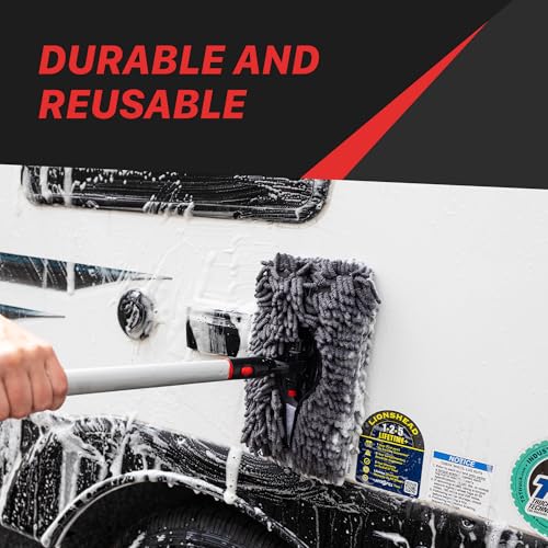 Maxshine 3 Piece Premium Microfiber Detailing IncrediStick – Lightweight, Rust-Proof, and Durable Cleaning Tool with Removable Brush Covers for Delicate & Tough Surfaces – Compact, Easy to Store - Image 3