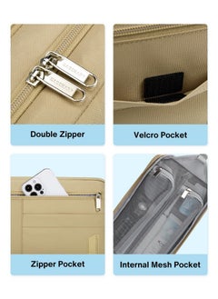 Travel Toiletry Bag, Toiletry Bag For Women And Men With Hanging Hook, Water-Resistan Dopp Kit Door Room Essentials Makeup Cosmetic Bag, Shaving Bag Organizer For Traveling, Camping Khaki - pzsku/ZA0E45023E57F451DB6FEZ/45/_/1730894515/e2629097-ed08-443a-8709-c22770771948