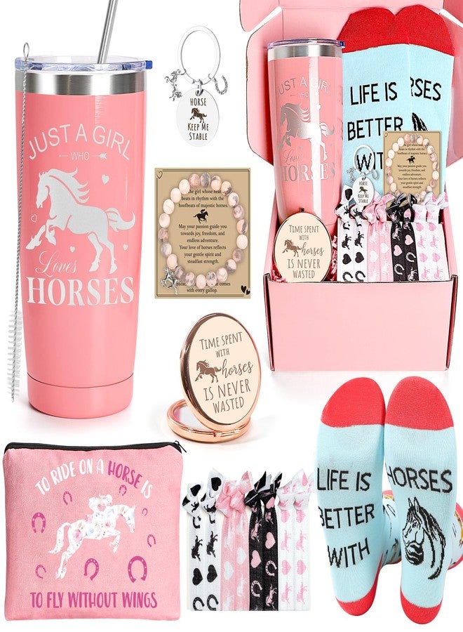 Frerdui Horse Gifts for Girls, Horse Toys for Girls 6-12 10-12, Horse Stuff for Girl, Horse Accessories Gifts for Horse Lovers, Horse Gifts for Women Girl, Just a Girl Who Loves Horses Gifts, Equestrian Gifts - Image 1