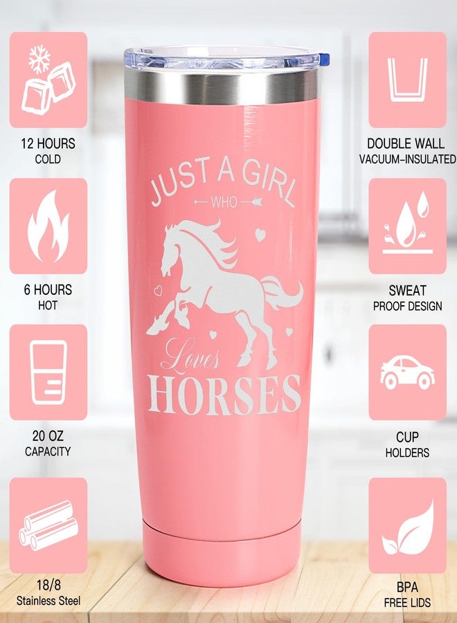 Frerdui Horse Gifts for Girls, Horse Toys for Girls 6-12 10-12, Horse Stuff for Girl, Horse Accessories Gifts for Horse Lovers, Horse Gifts for Women Girl, Just a Girl Who Loves Horses Gifts, Equestrian Gifts - Image 2