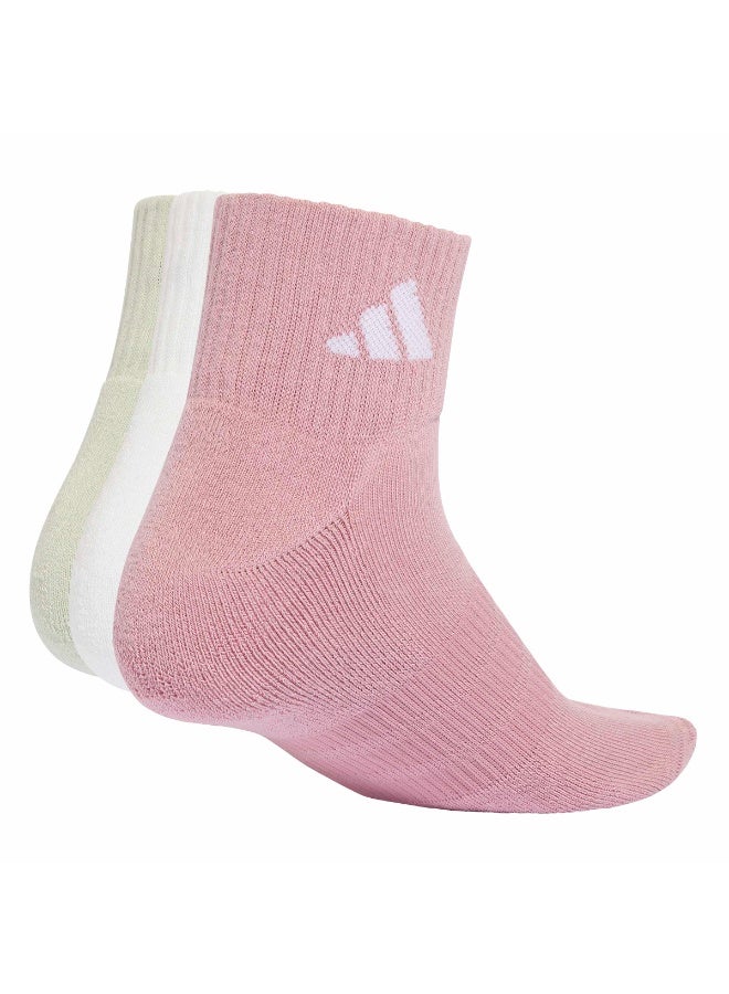 Adidas CUSHIONED SPORTSWEAR ANKLE SOCKS 3 PAIR PACK - Image 3