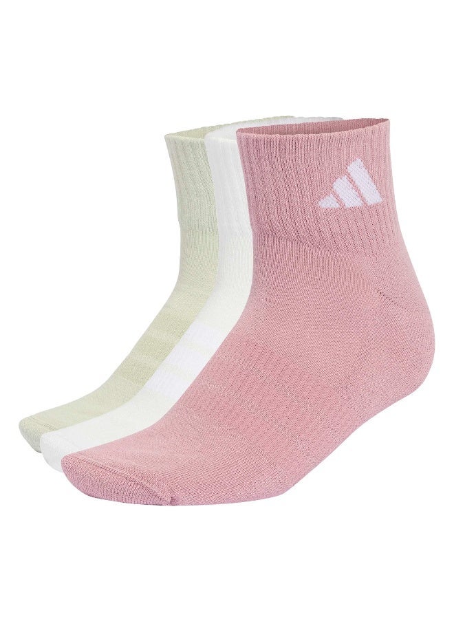 Adidas CUSHIONED SPORTSWEAR ANKLE SOCKS 3 PAIR PACK - Image 1