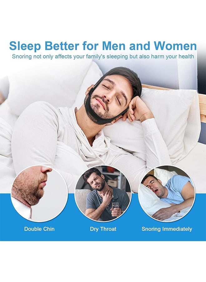 HY Anti Snoring Chin Strap, Upgrade Anti Snoring Devices, Anti Snoring Devices Anti Snoring Chin Strap for Men Women,Chin Straps Sleep Aids for Snoring Mouth Breather Mouth Closed While Sleeping  - Image 5