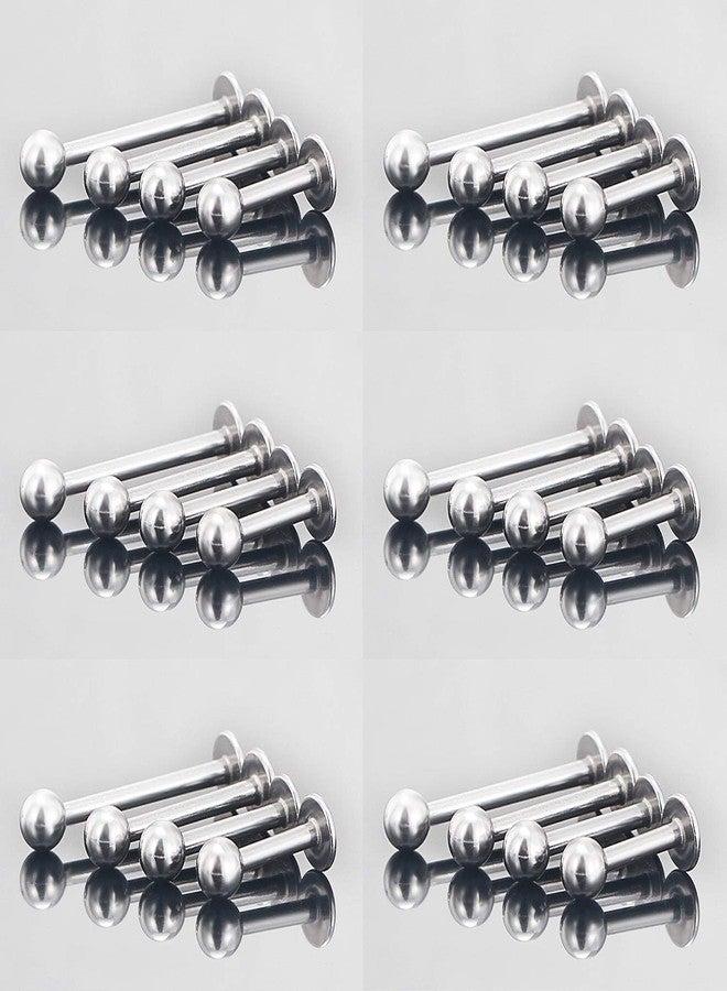 Ftovosyo Labret Barbell 24PCS Monroe Lip Barbell Ring Helix Earring Tragus Cartilage Studs Surgical Steel Piercing Jewelry for Women Men 14G 8mm 10mm 12mm 14mm - Image 5