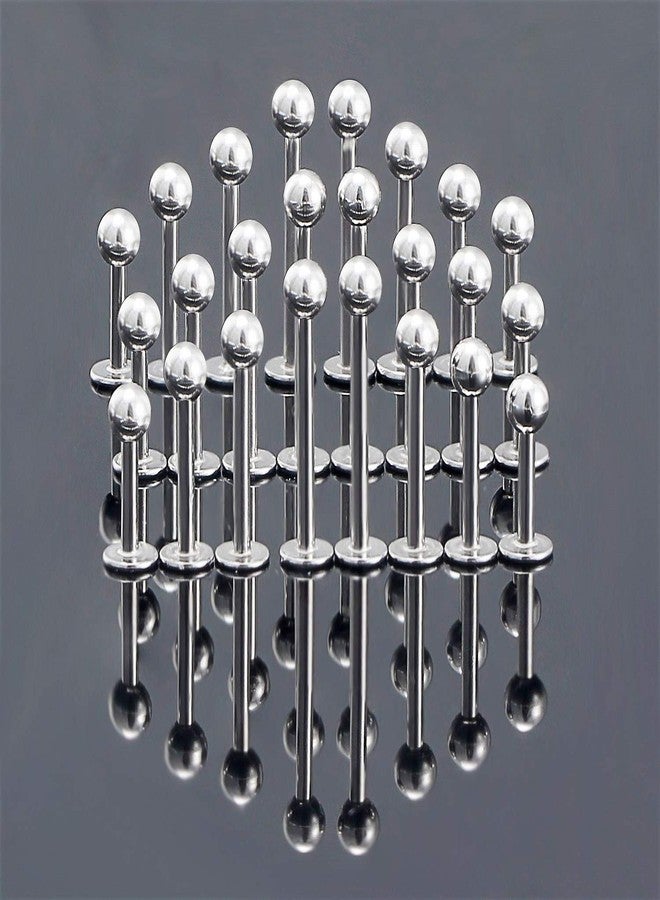 Ftovosyo Labret Barbell 24PCS Monroe Lip Barbell Ring Helix Earring Tragus Cartilage Studs Surgical Steel Piercing Jewelry for Women Men 14G 8mm 10mm 12mm 14mm - Image 3