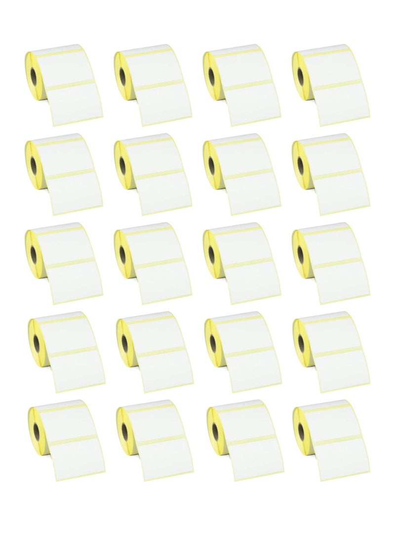 Generic 20 Rolls Thermal Labels 76mm X 50mm, 25mm core, (1000 labels-roll)  - Image 2