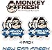 V-Spec Monkey Fresh Hanging Car Air Fresheners New Car - Image 2
